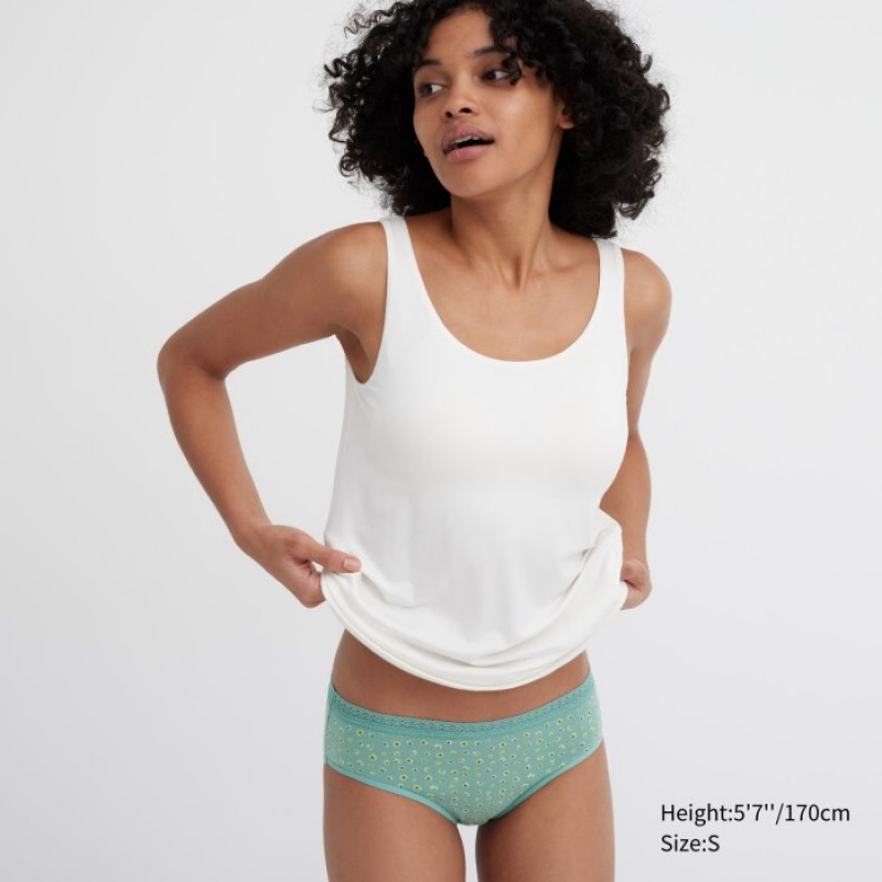 Green Uniqlo Mid-Rise Women Briefs | 4267135