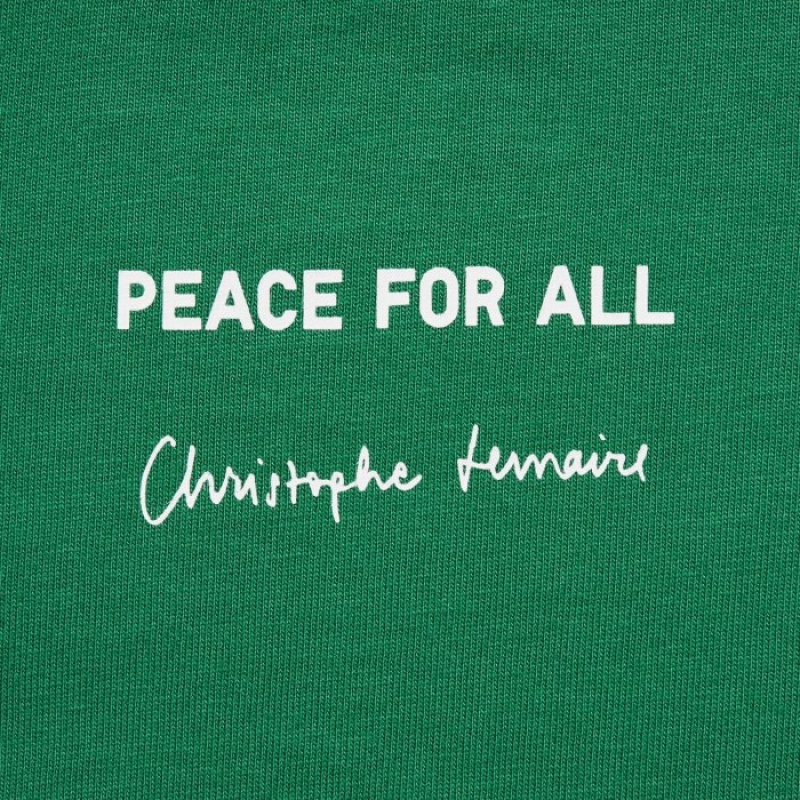 Green Uniqlo Peace For All Short-sleeve Graphic Christophe Lemaire Women T Shirts | 2761392