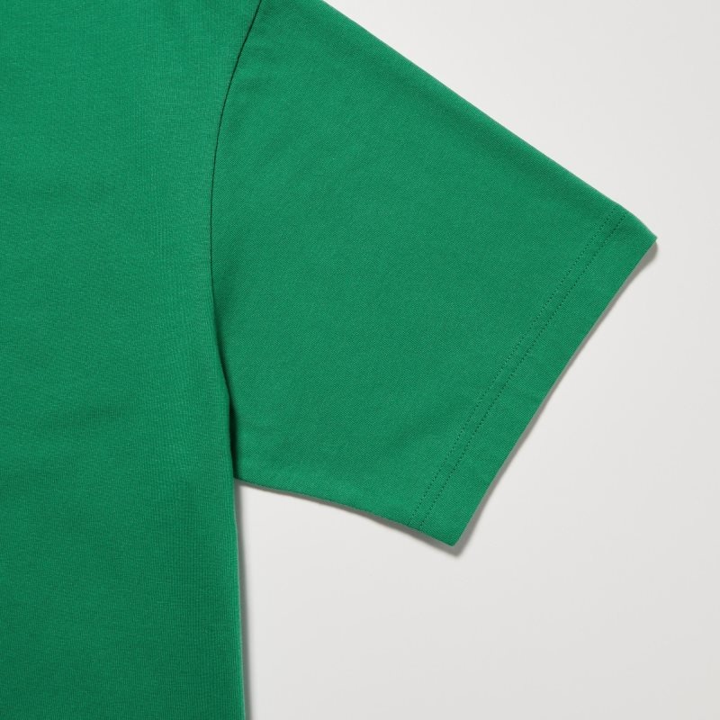 Green Uniqlo Peace For All Short-sleeve Graphic Christophe Lemaire Men T Shirts | 5546001