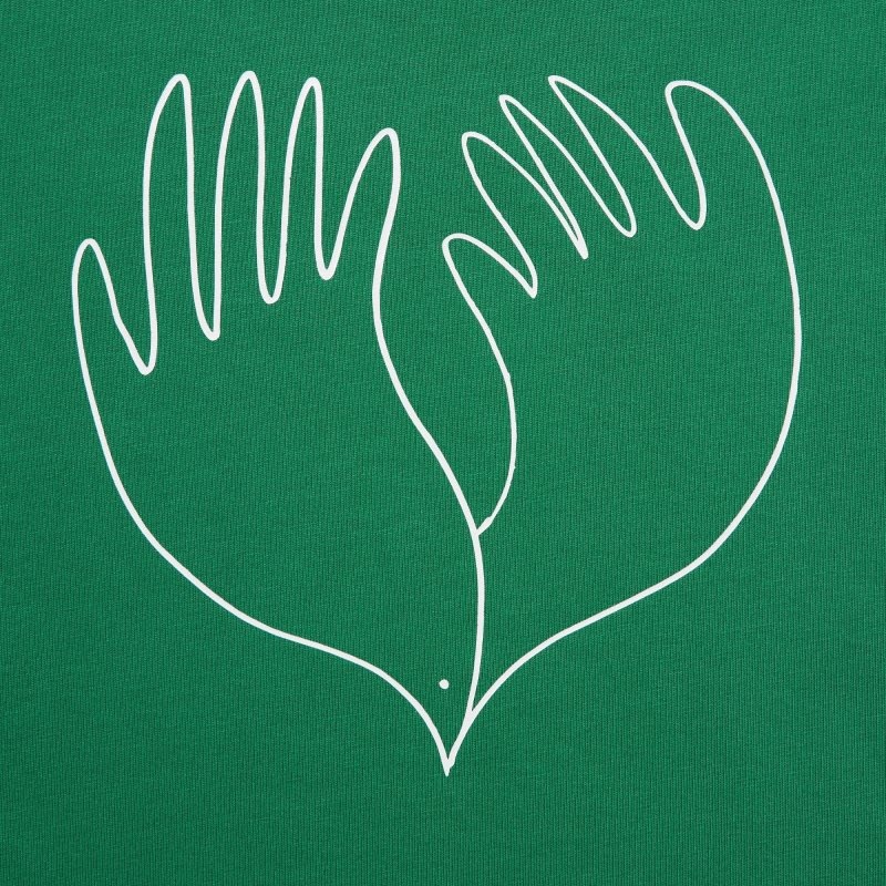 Green Uniqlo Peace For All Short-sleeve Graphic Christophe Lemaire Men T Shirts | 5546001