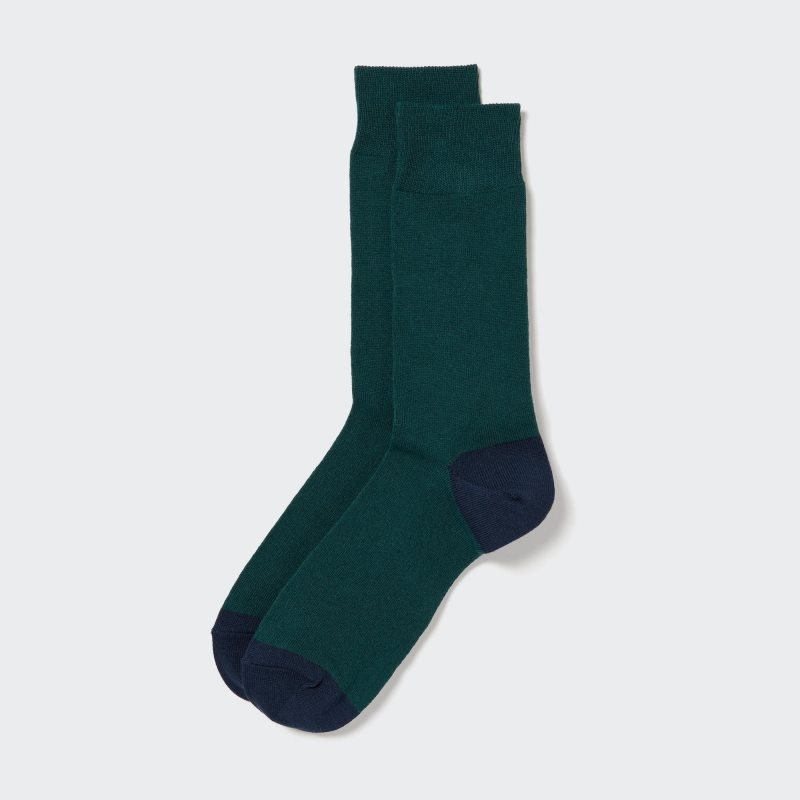 Green Uniqlo Socks Men Socks | 7740142