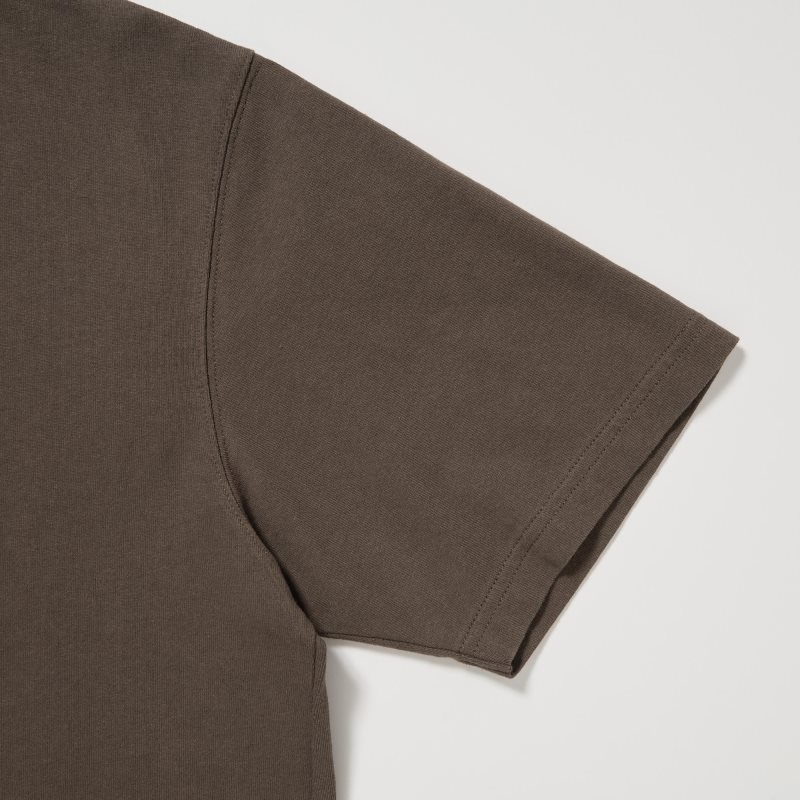 Green Uniqlo U Crew Neck Short-sleeve Men T Shirts | 326384
