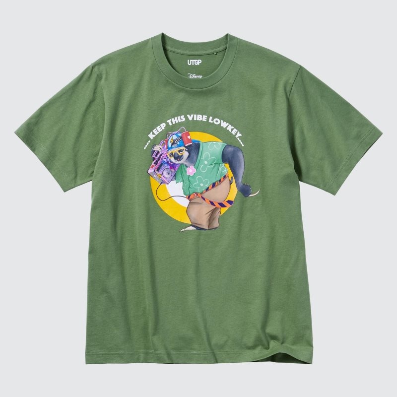 Green Uniqlo Utgp2023: Magic For All Ut Short-sleeve Graphic Psychkennedy Men T Shirts | 5902821