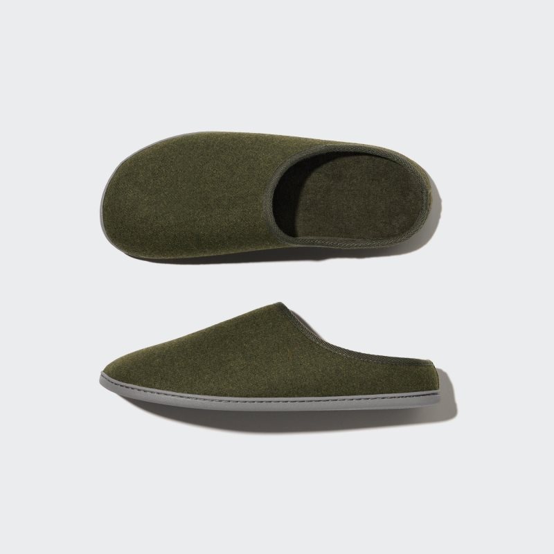 Green Uniqlo Washable Men Slippers | 7479366