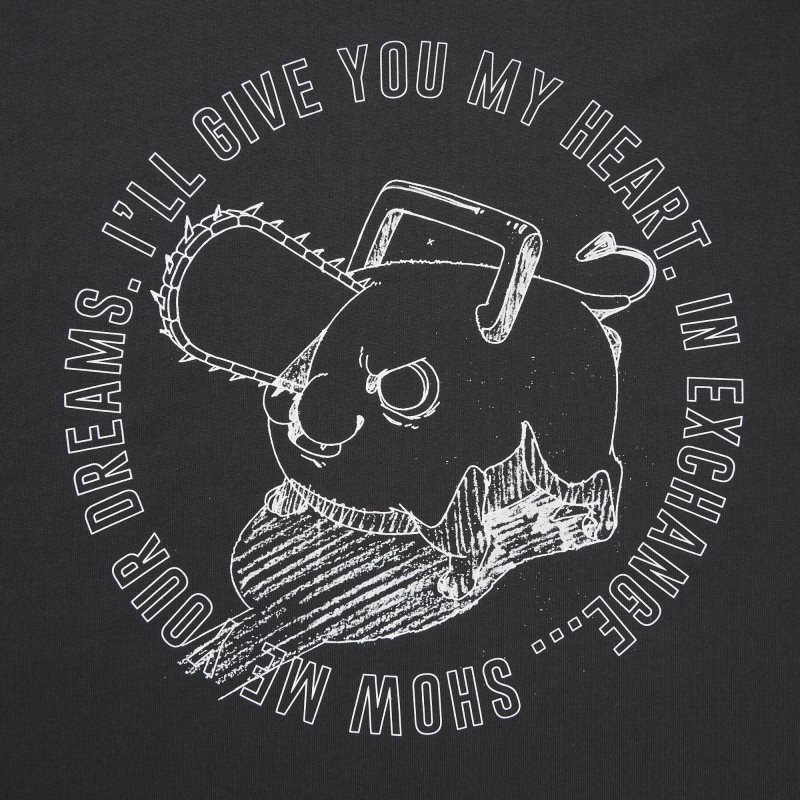 Grey Uniqlo Chainsaw Man × Kosuke Kawamura Ut Long-sleeve Graphic Men T Shirts | 750621