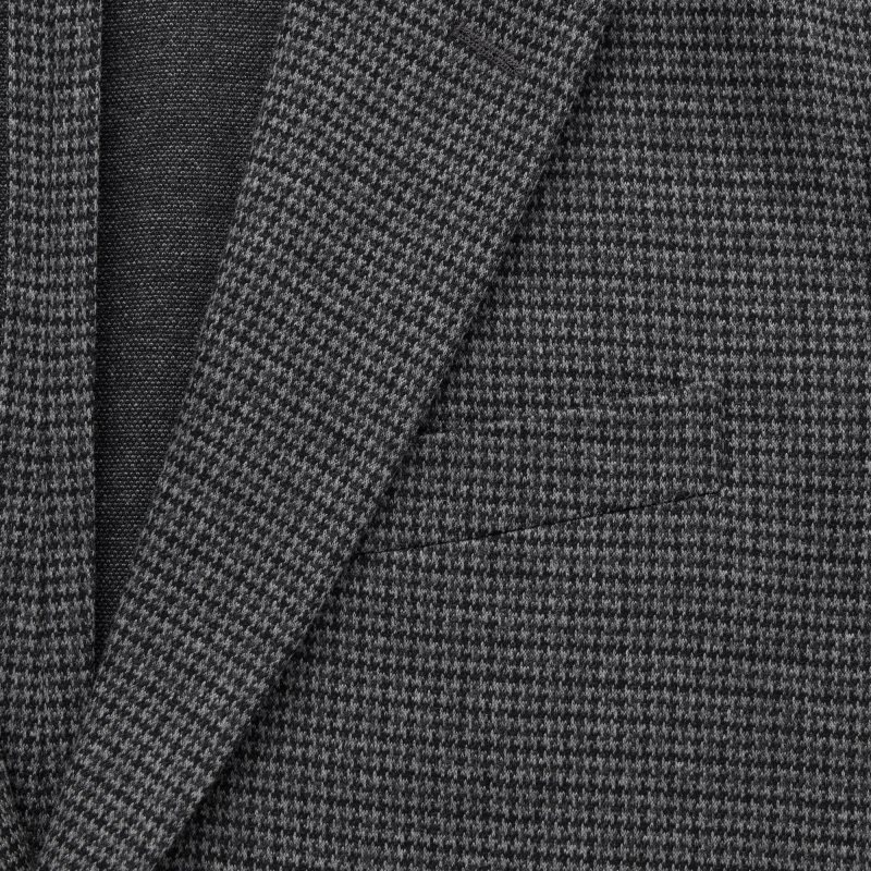 Grey Uniqlo Comfort Houndstooth Men Jackets | 4003524