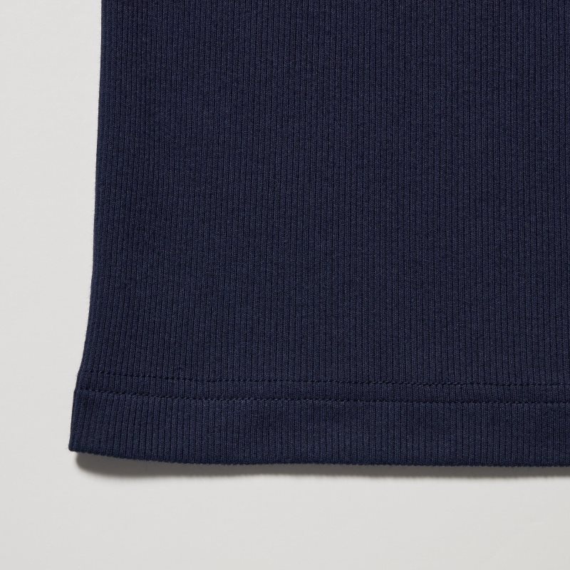 Grey Uniqlo Dry Color Ribbed Men Tank Top | 1864367