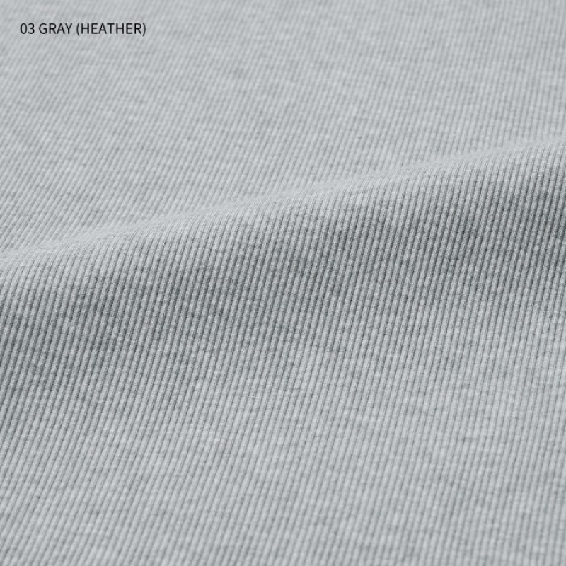 Grey Uniqlo Dry Color Ribbed Women Tank Top | 869481