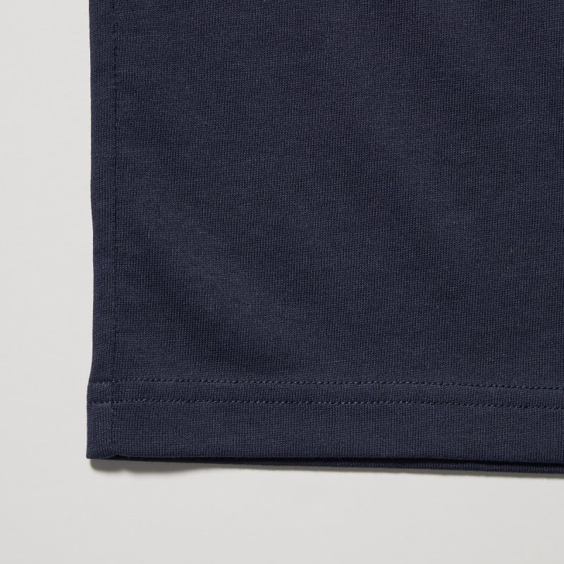 Grey Uniqlo Dry Color V-Neck Short-Sleeve Men T Shirts | 3637958