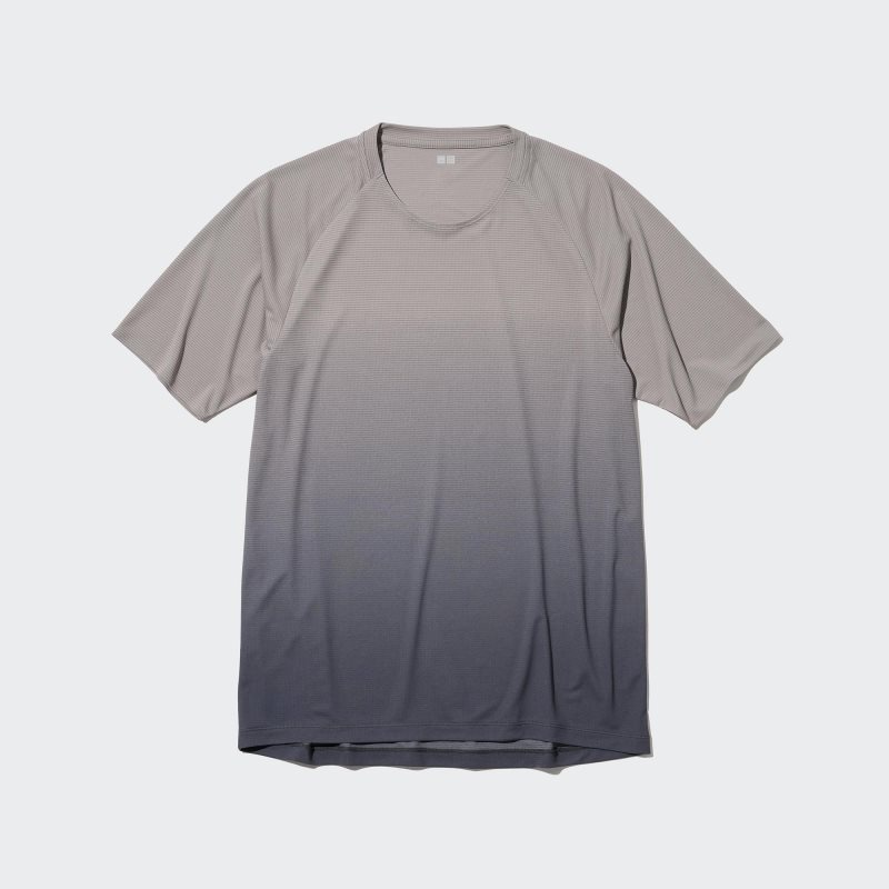 Grey Uniqlo Dry-ex Crew Neck Short-sleeve Lightweight Men T Shirts | 1615627