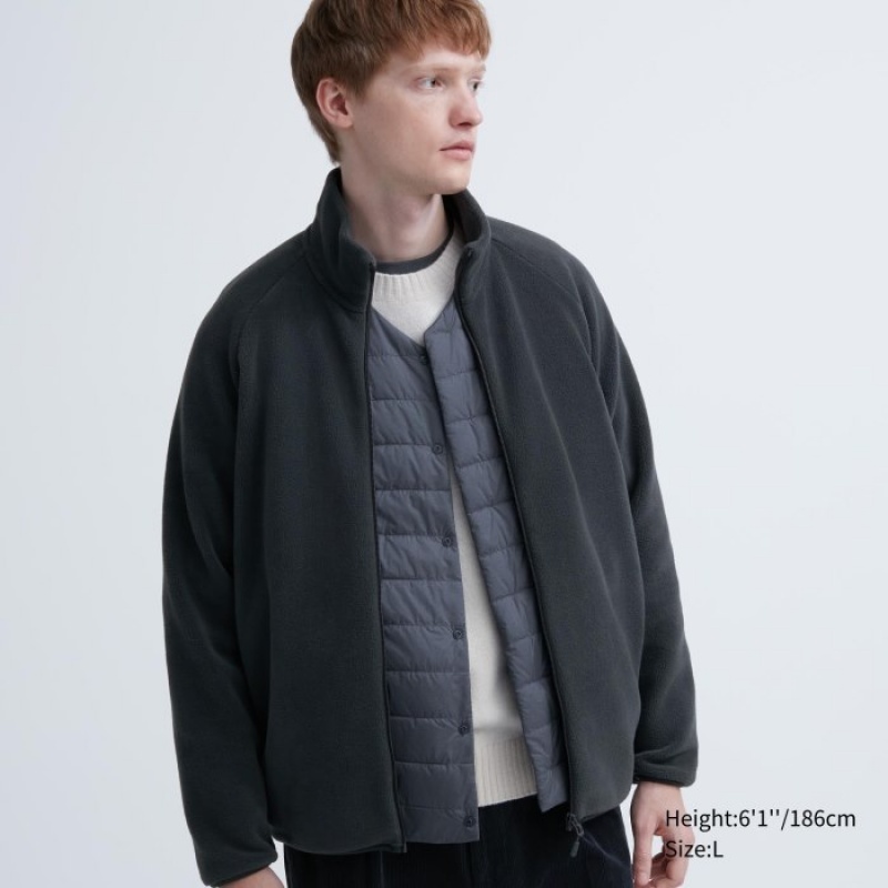 Grey Uniqlo Full-Zip Women Fleece | 5134832
