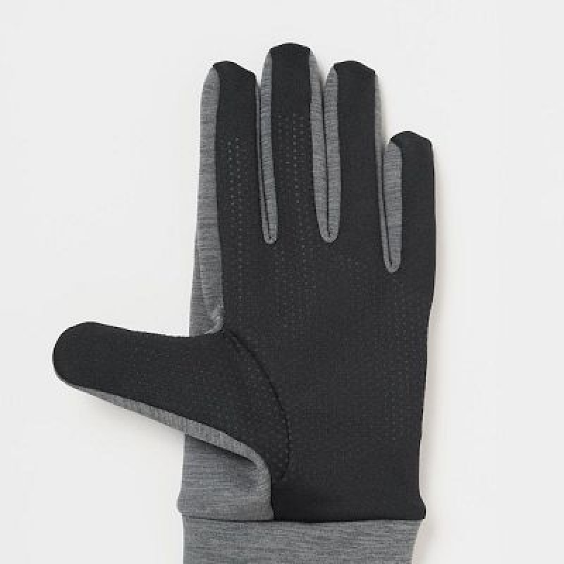 Grey Uniqlo HEATTECH Lined Stretch Women Gloves | 912525