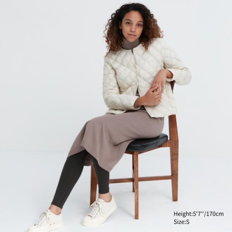 Grey Uniqlo HEATTECH Women Leggings | 488780