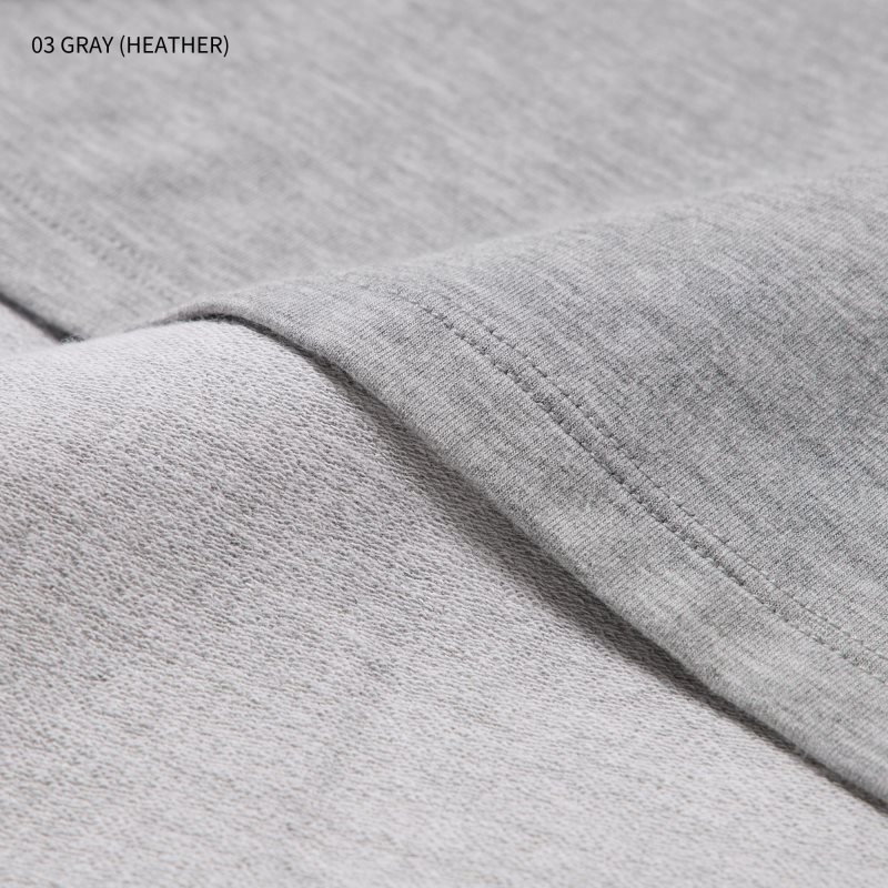 Grey Uniqlo Heattech Cotton Crew Neck Extra Warm Men T Shirts | 2517605