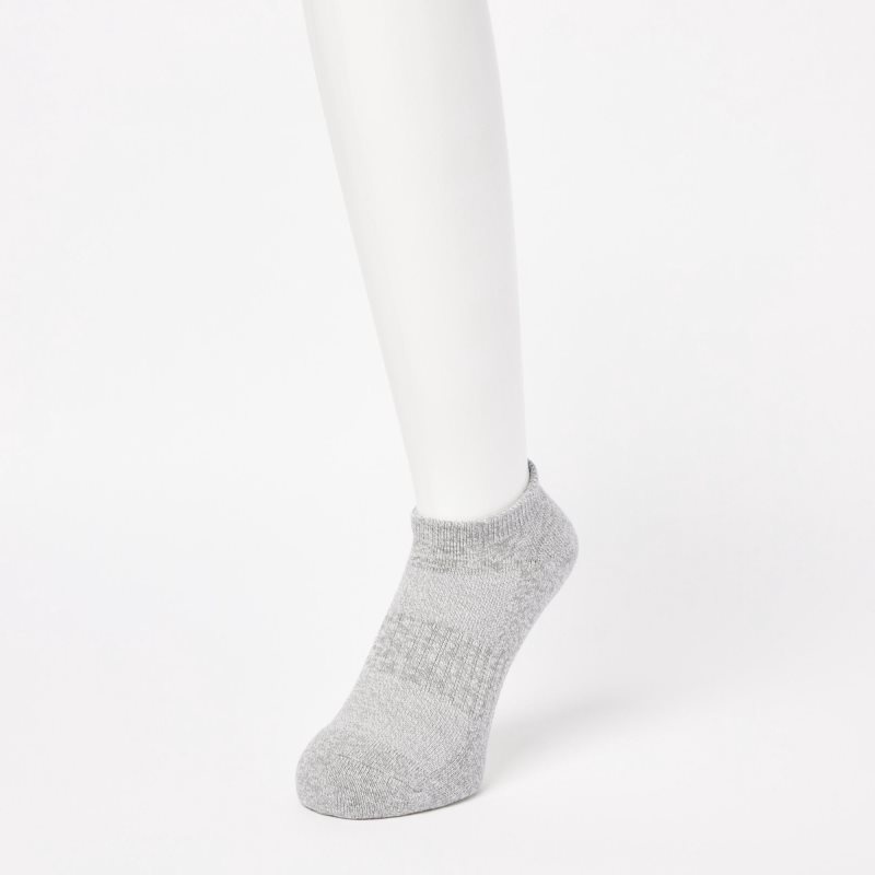 Grey Uniqlo Heattech Pile Short Men Socks | 4220972