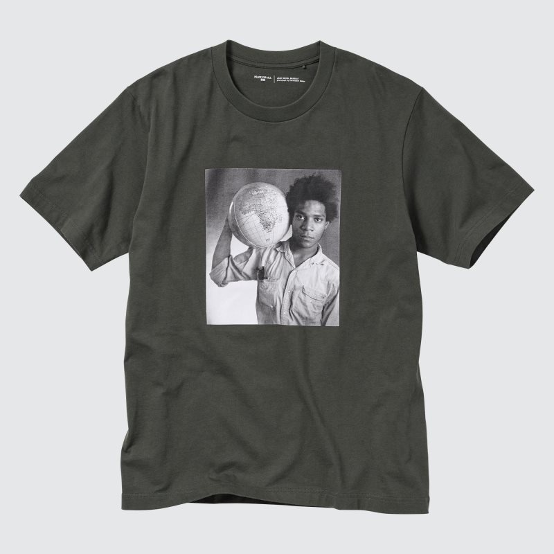 Grey Uniqlo Peace For All Basquiat Short-sleeve Graphic Men T Shirts | 6636380