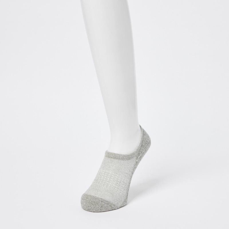 Grey Uniqlo Pile Low Cut Men Socks | 8630302