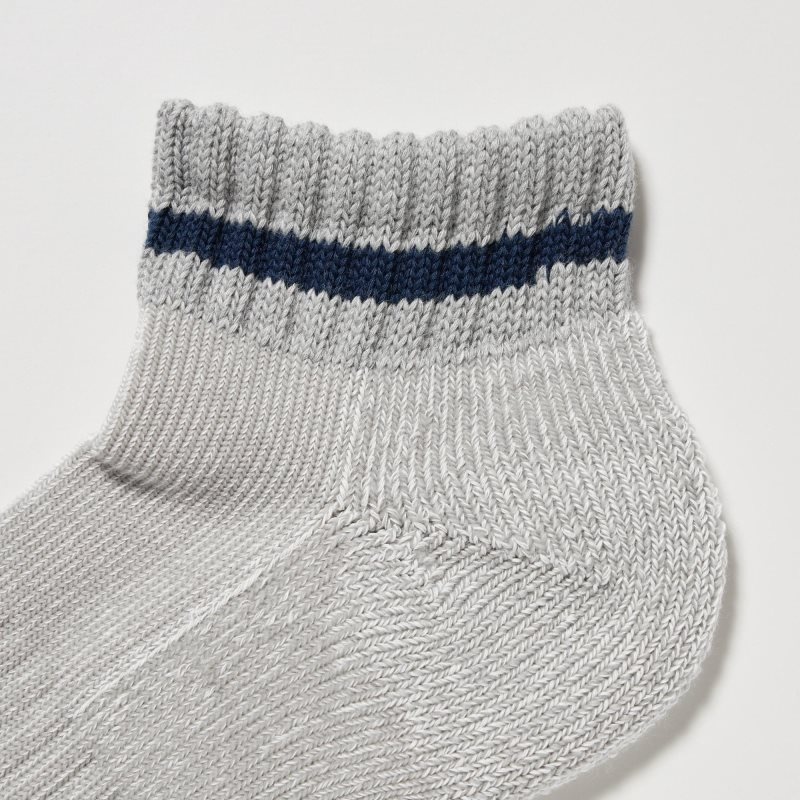 Grey Uniqlo Soft Pile Short Men Socks | 4396444