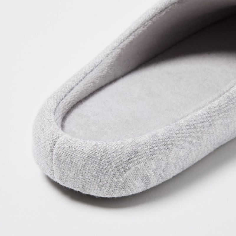 Grey Uniqlo Sweat Jersey Women Slippers | 4238061