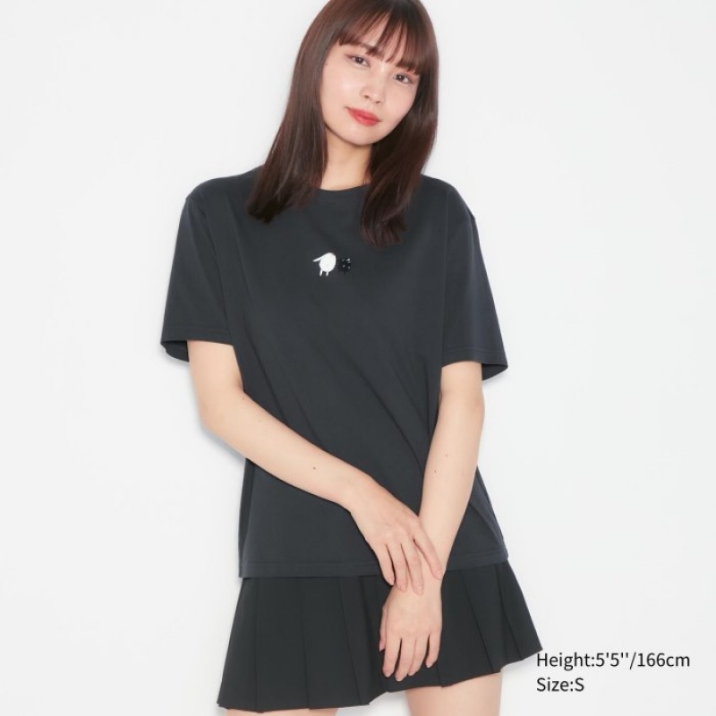 Grey Uniqlo The World of CLAMP UT Short Sleeve Women T Shirts | 2502818
