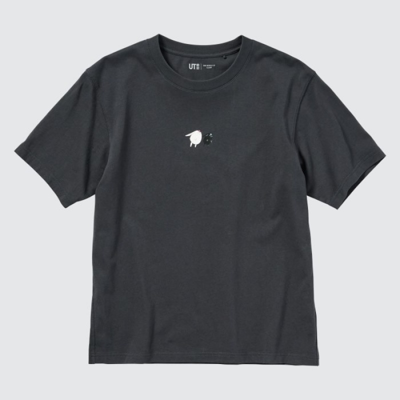 Grey Uniqlo The World of CLAMP UT Short Sleeve Women T Shirts | 2502818
