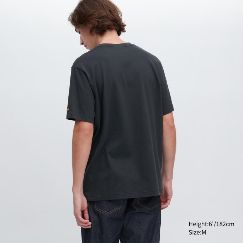 Grey Uniqlo UT Archive UT Short Sleeve Jean-Michel Basquiat Women T Shirts | 6225488