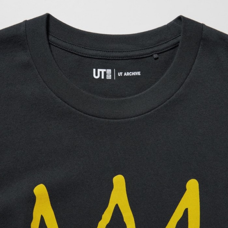 Grey Uniqlo UT Archive UT Short Sleeve Jean-Michel Basquiat Women T Shirts | 6225488