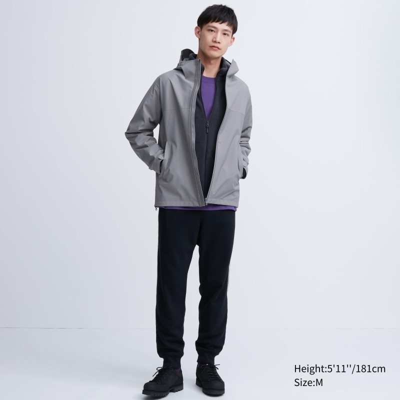 Navy Uniqlo Blocktech 3d Cut Men Parka | 5477578