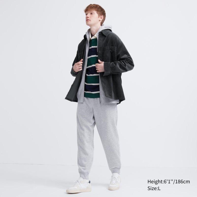 Navy Uniqlo Corduroy Work Long-sleeve Men Shirts | 5788564