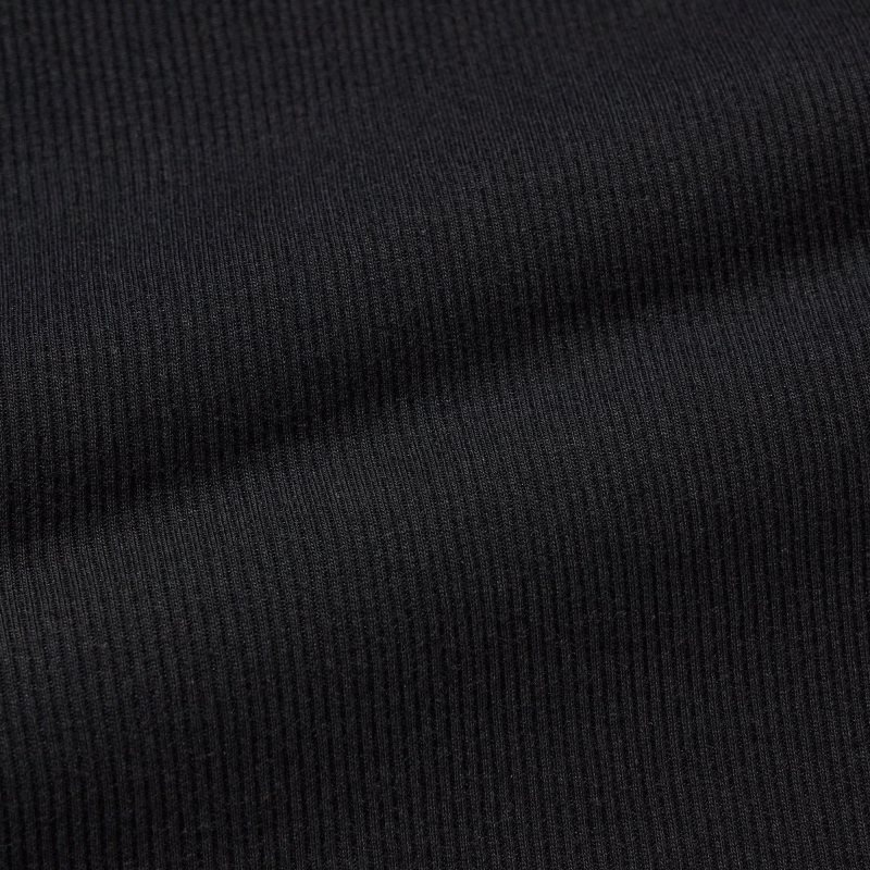 Navy Uniqlo Dry Color Ribbed Men Tank Top | 7519292