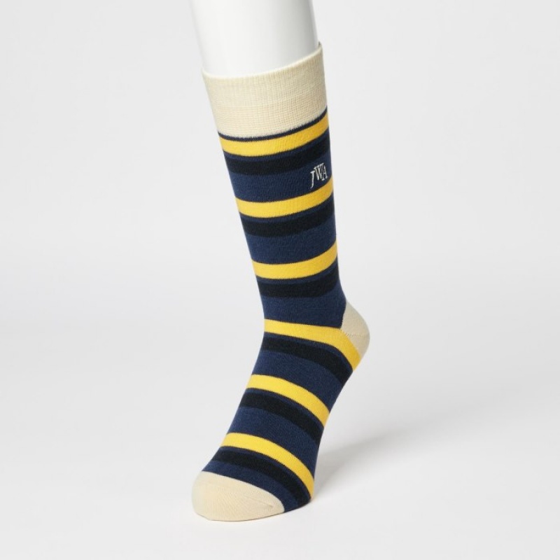 Navy Uniqlo HEATTECH Anti-Odor Women Socks | 9459784