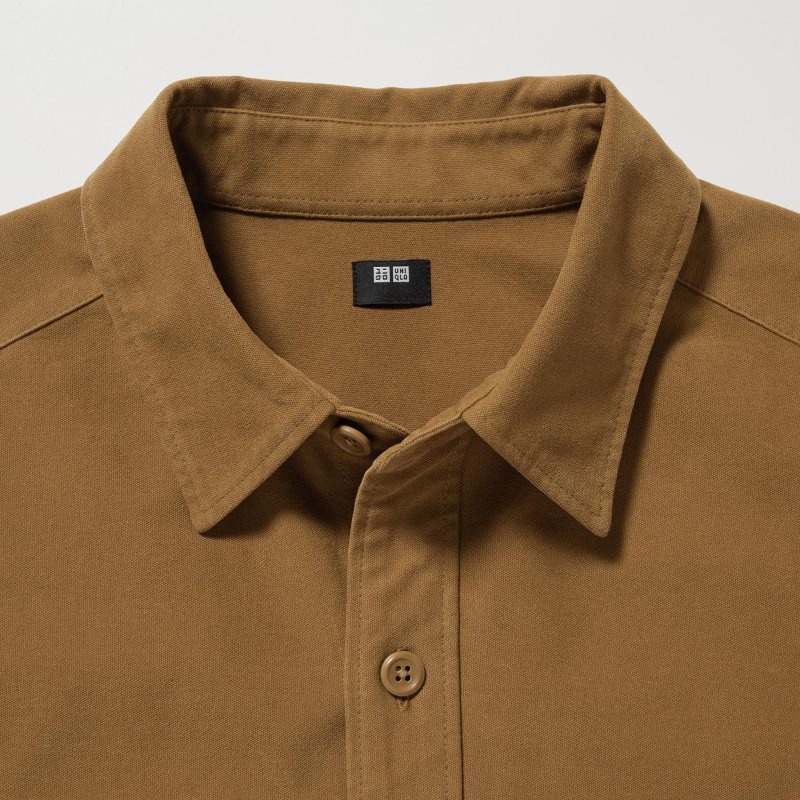 Navy Uniqlo Jersey Utility Long-sleeve Overshirt Men Shirts | 8805486