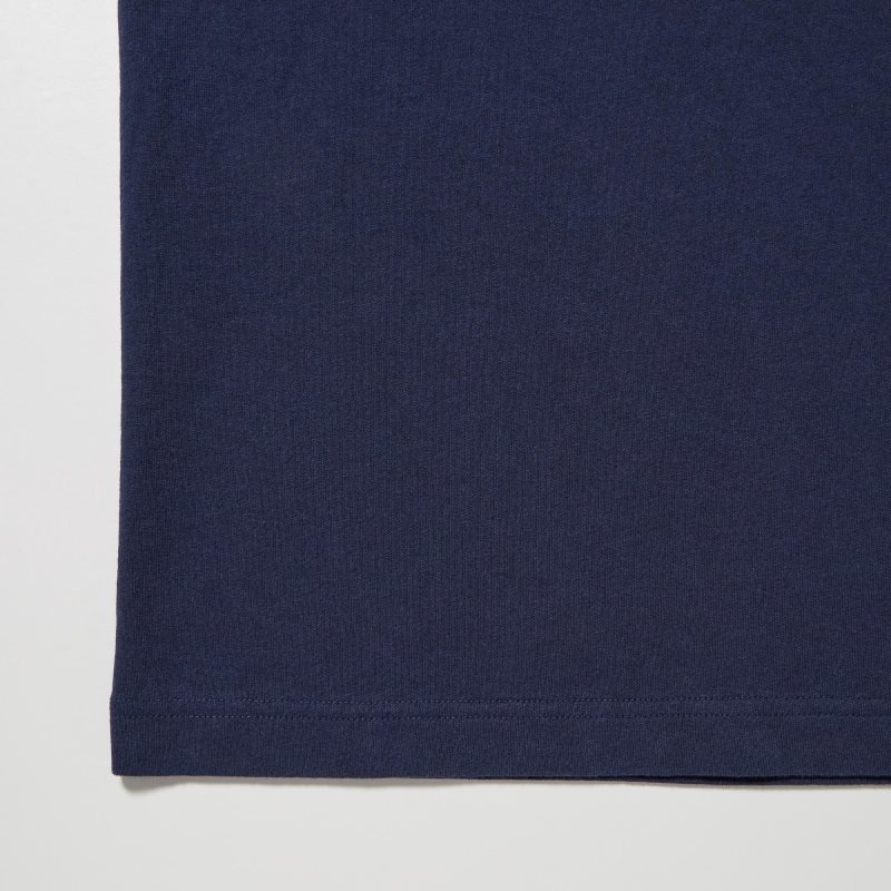 Navy Uniqlo L.A. Eats Ut Oversized Short-sleeve Graphic Katsu Sando Men T Shirts | 9424353