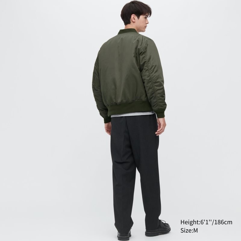 Navy Uniqlo Ma-1 Men Jackets | 238298