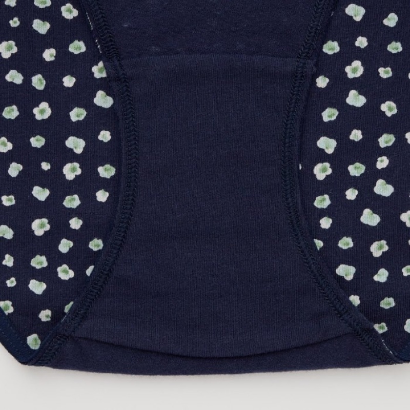 Navy Uniqlo Mid-Rise Women Briefs | 1970155