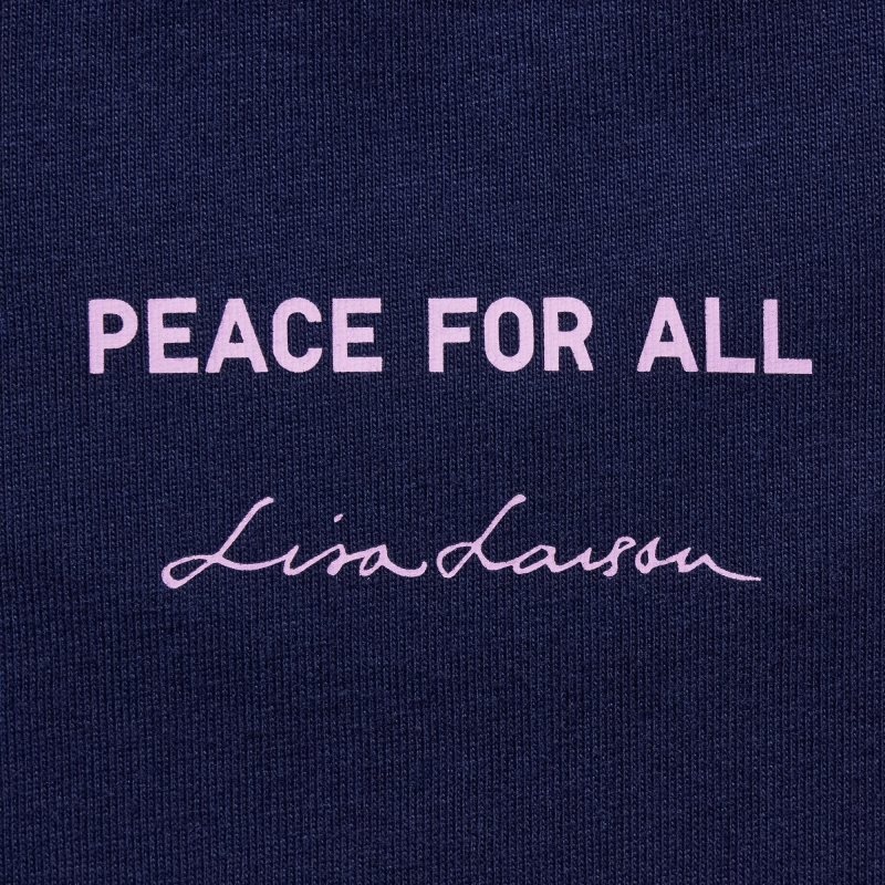 Navy Uniqlo Peace For All Lisa Larson Short-sleeve Graphic Men T Shirts | 7271539