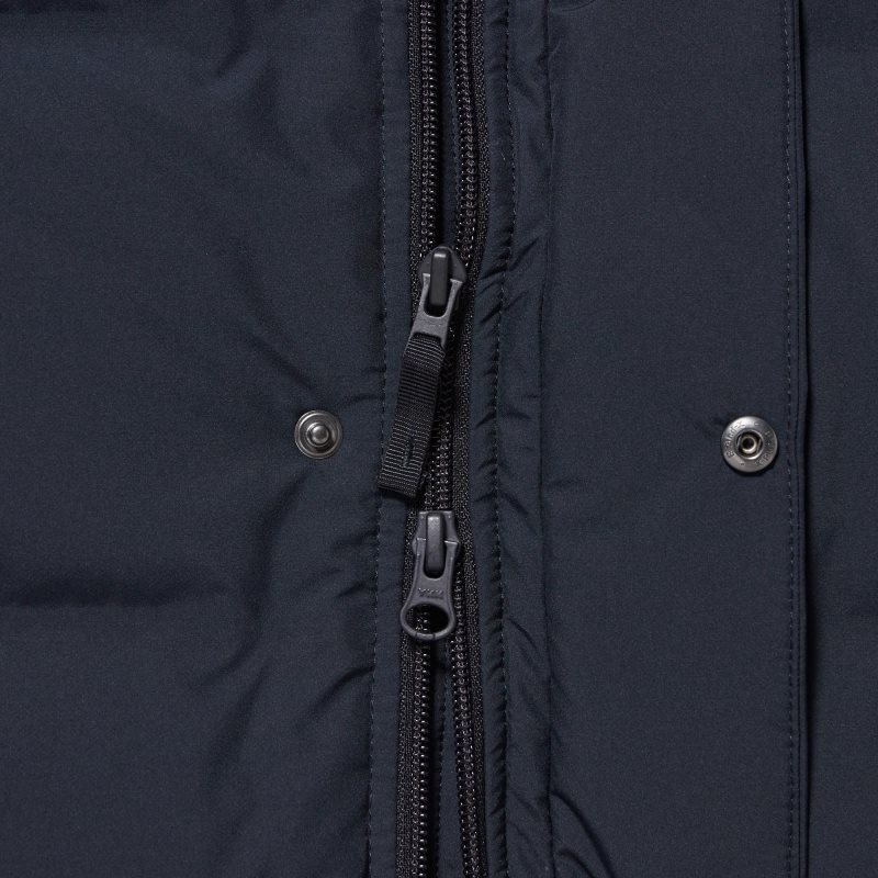 Navy Uniqlo Seamless Down Men Coats | 5508109