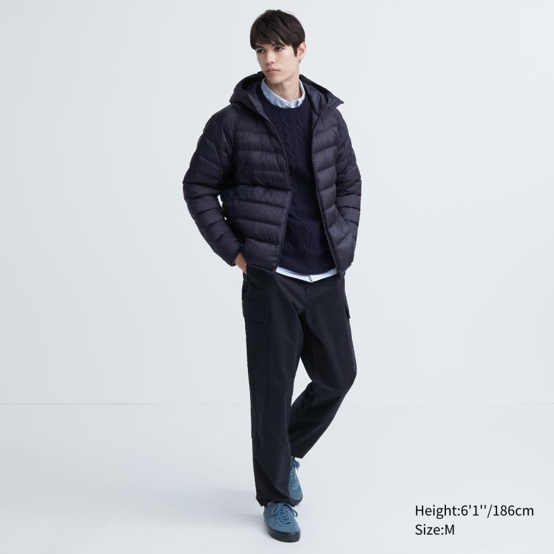 Navy Uniqlo Ultra Light Down 3d Cut Men Parka | 4238379
