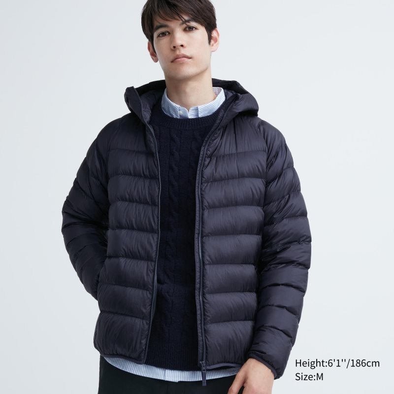 Navy Uniqlo Ultra Light Down 3d Cut Men Parka | 4238379