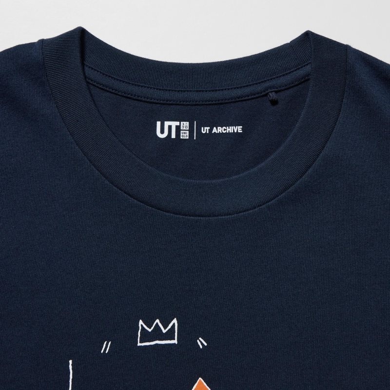 Navy Uniqlo Ut Archive Ut Short Sleeve Graphic Jean-michel Basquiat Men T Shirts | 6105423
