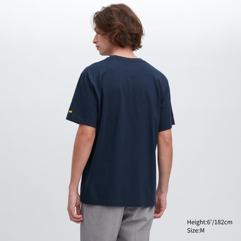 Navy Uniqlo Ut Archive Ut Short Sleeve Graphic Jean-michel Basquiat Men T Shirts | 5557541