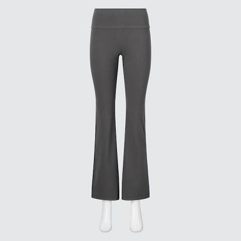 Olive Uniqlo AIRism Soft Flare Women Pants | 6115660