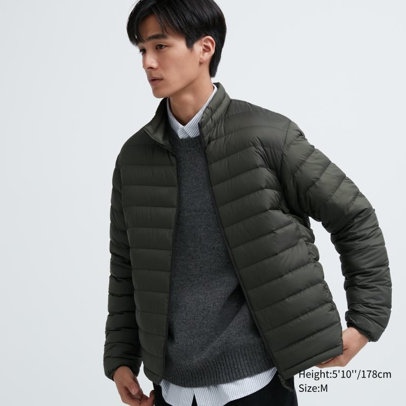 Olive Uniqlo Ultra Light Down Men Jackets | 9475177