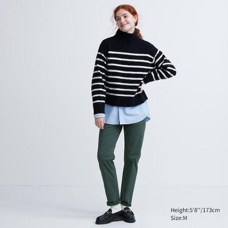 Olive Uniqlo Ultra Stretch Color Women Jeans | 6378774