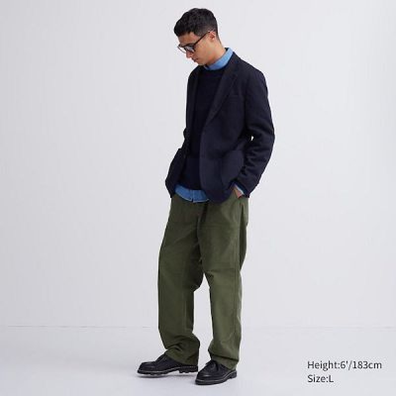 Olive Uniqlo Utility Work Women Pants | 4660516