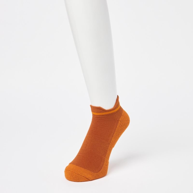 Orange Uniqlo Sports Pile Short Men Socks | 1352684