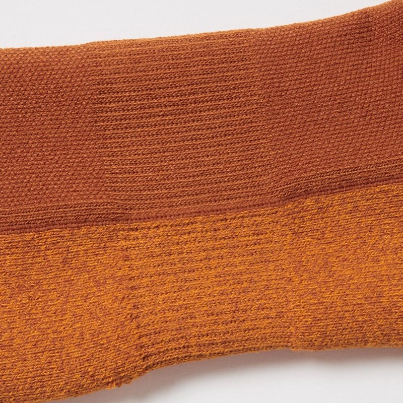 Orange Uniqlo Sports Pile Short Men Socks | 1352684