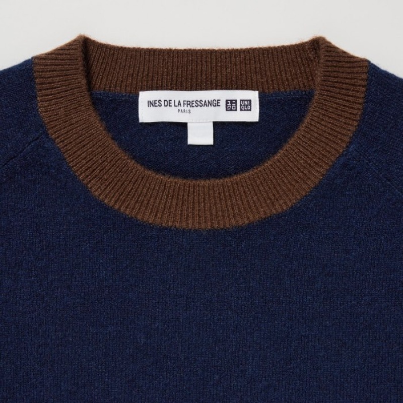 Pink Uniqlo Cashmere Crew Neck Long-sleeve Women Sweaters | 8040924