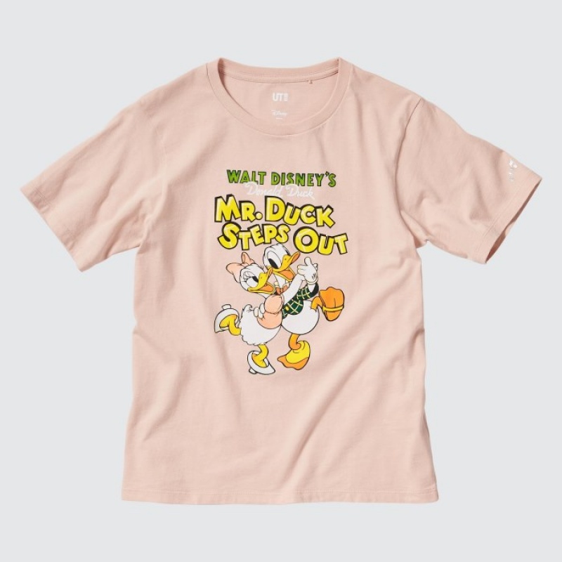 Pink Uniqlo Magic For All Classics Short-Sleeve UT Women T Shirts | 6936917