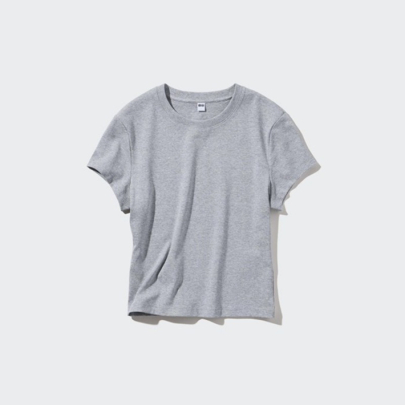 Pink Uniqlo Mini Short Sleeve Women T Shirts | 5251099